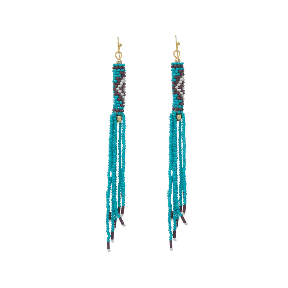 Boucles d'oreilles Tamika perlées