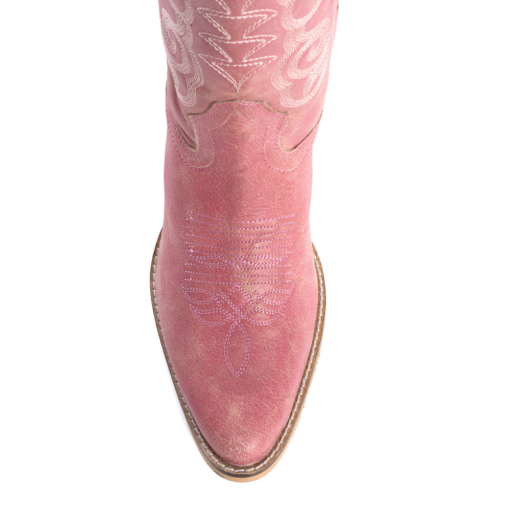 Bottes en cuir Nalejandra Rose