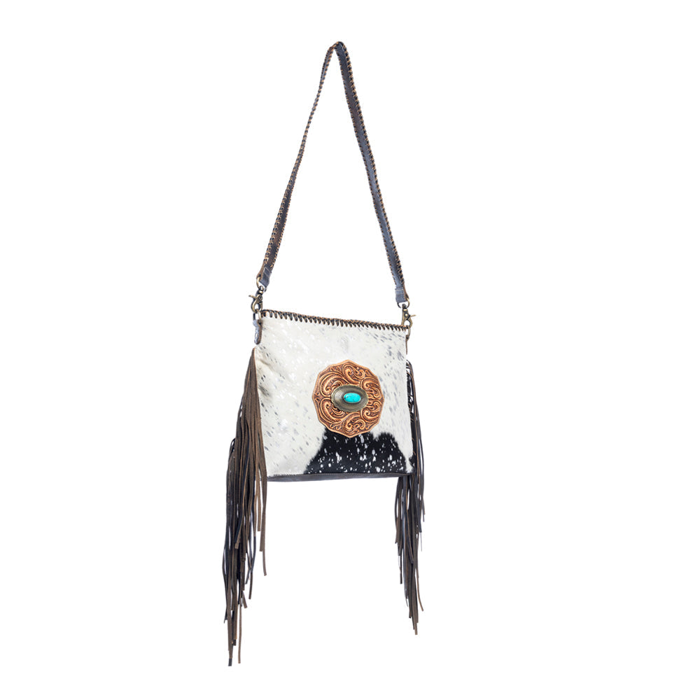 Sac Valley Brook en cuir repoussé, coloris charbon