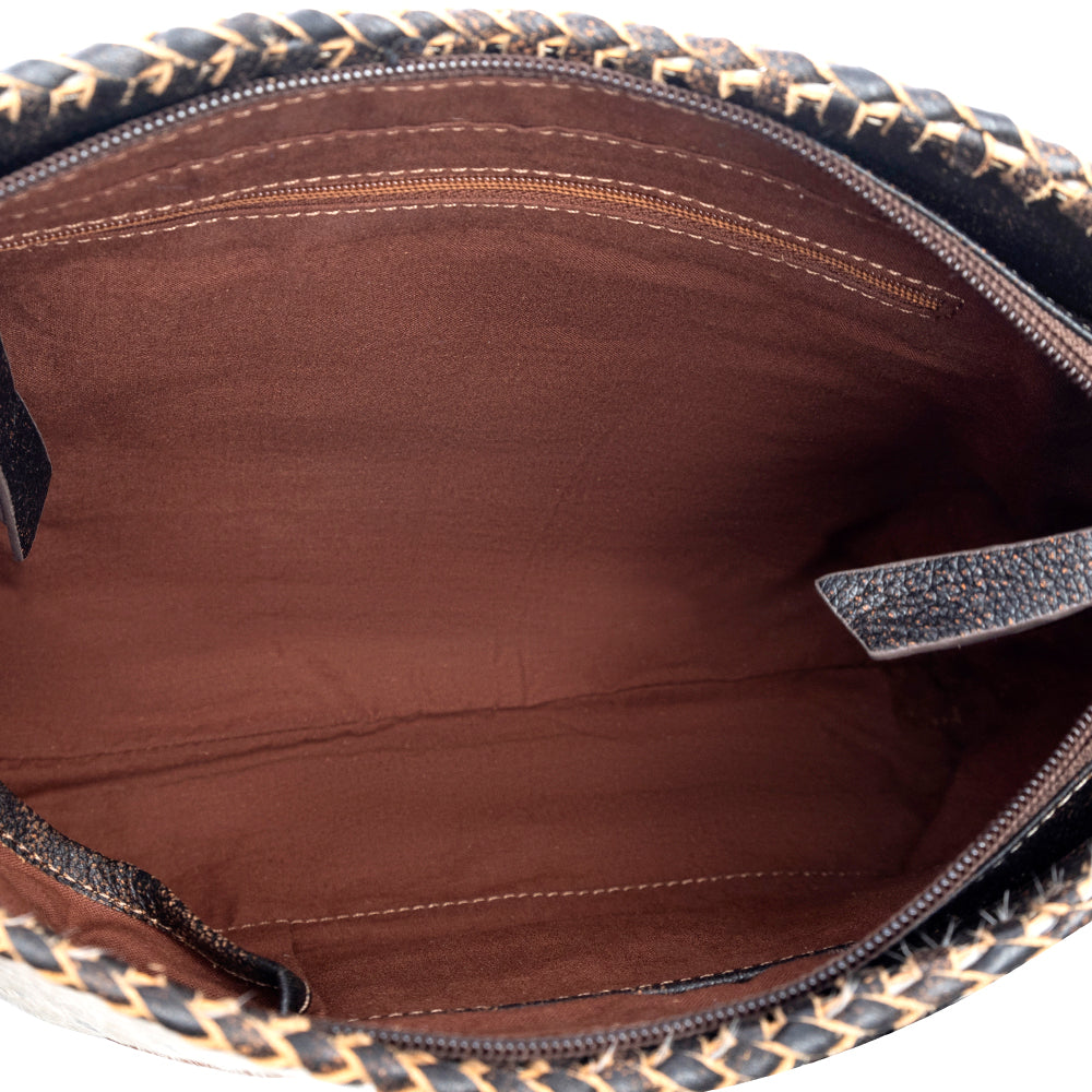 Sac Valley Brook en cuir repoussé, coloris charbon