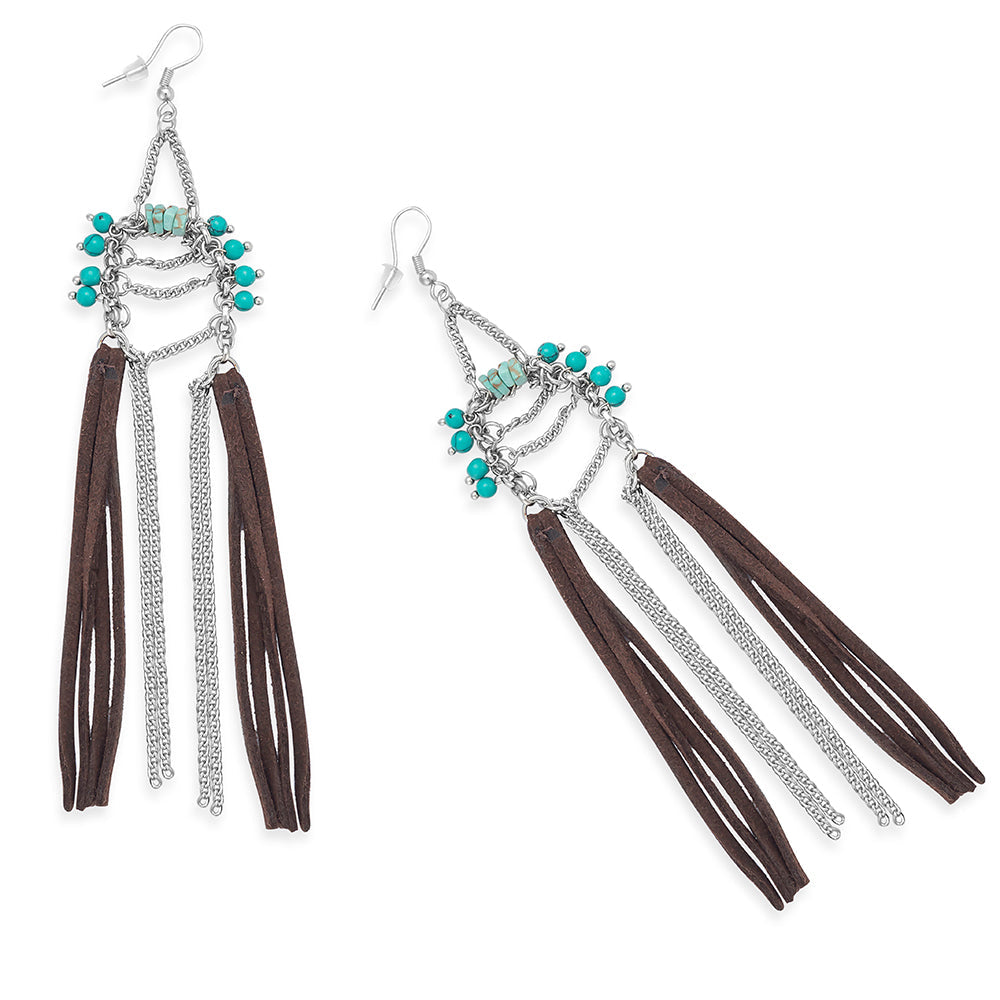 Boucles d'oreilles Mesa South à franges