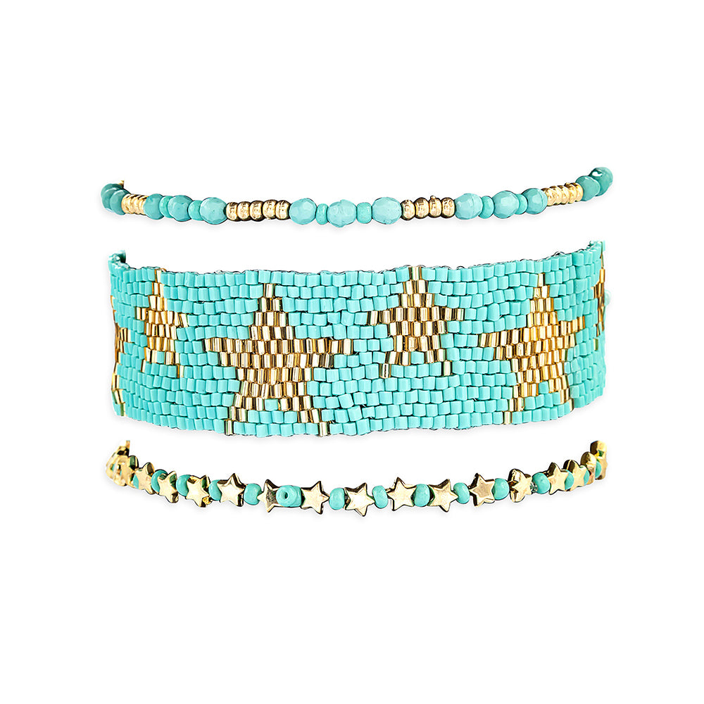 Bracelet Starshine sarcelle