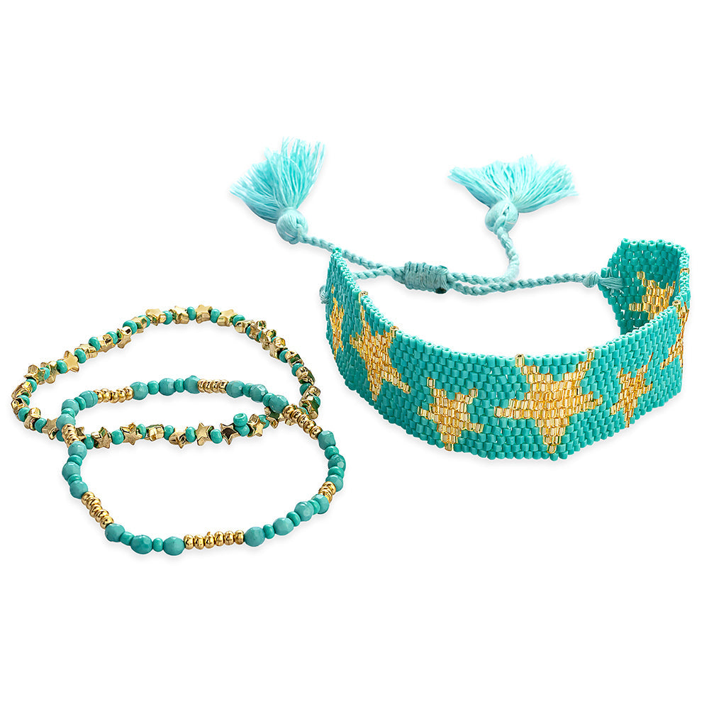 Bracelet Starshine sarcelle