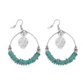 Boucles d'oreilles créoles avec breloque lune