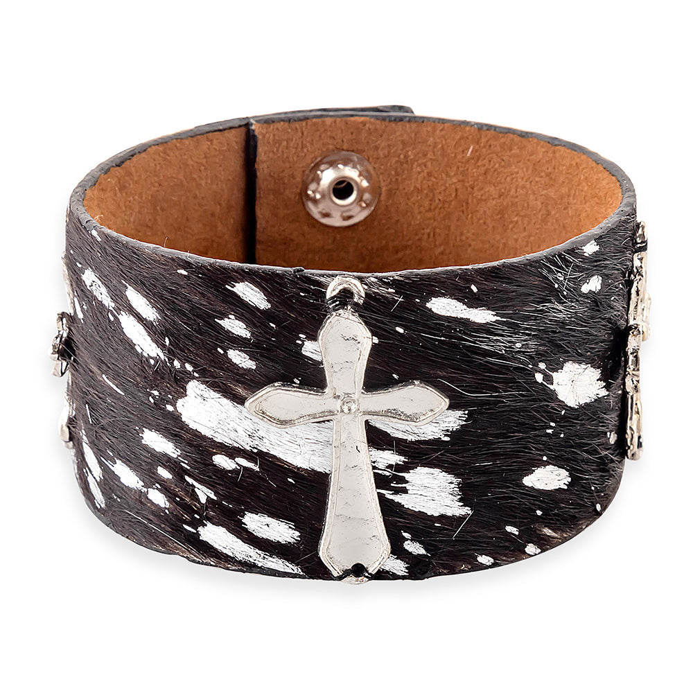 Bracelet-manchette La Cruz Plata