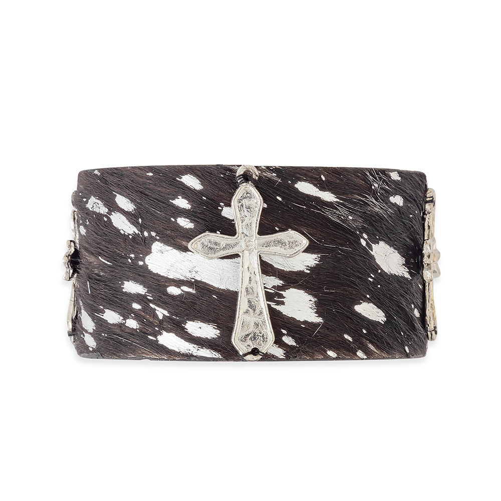 Bracelet-manchette La Cruz Plata