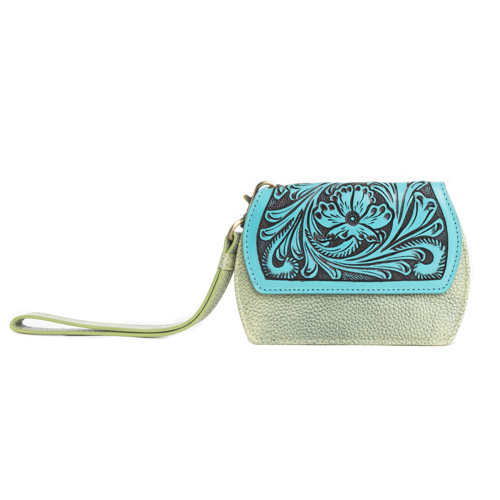Portefeuille Canyon Bloom de couleur mousse