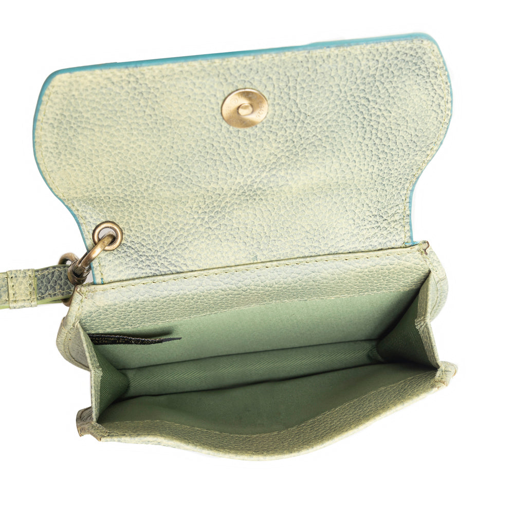 Portefeuille Canyon Bloom de couleur mousse