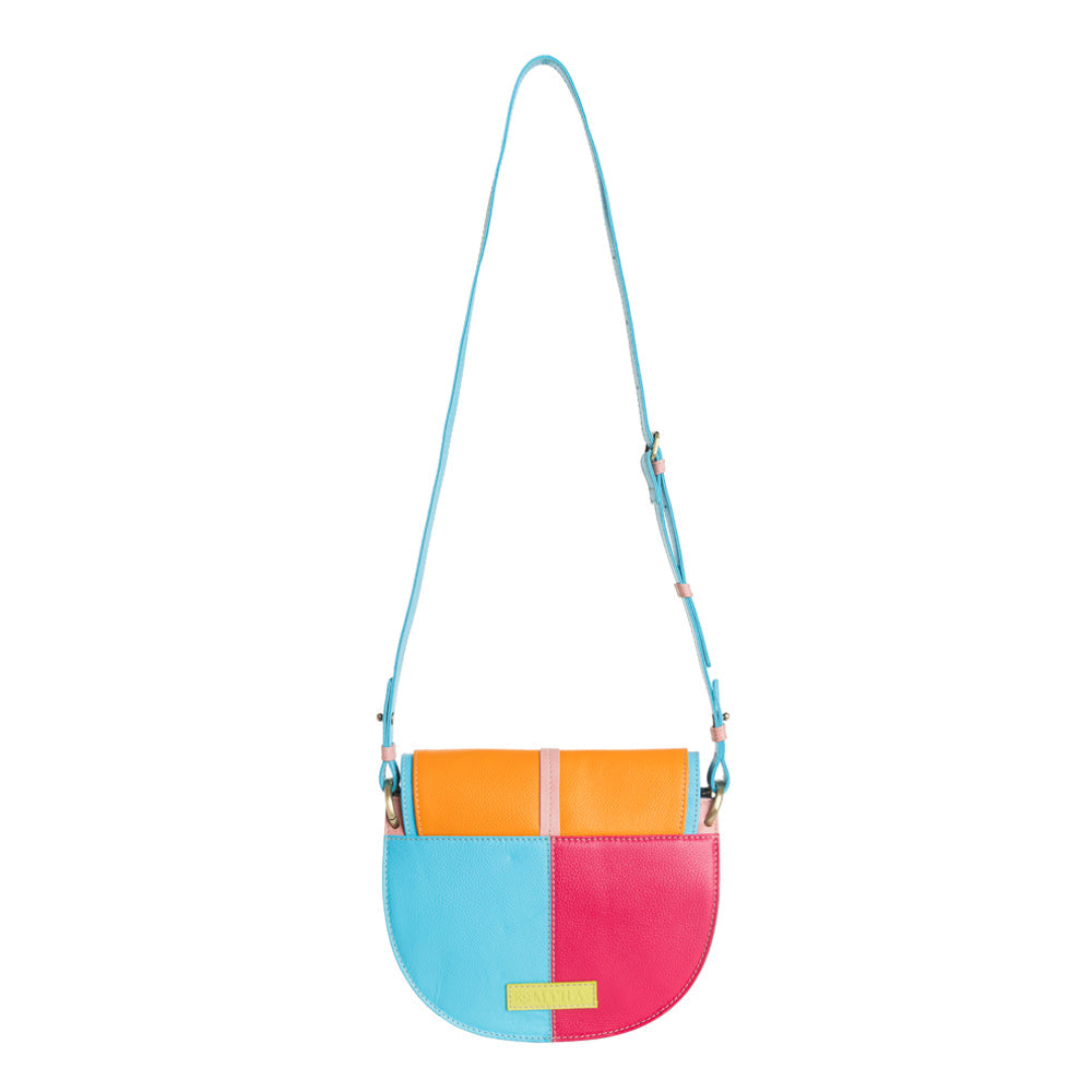 Sac à bandoulière demi-lune Color Point