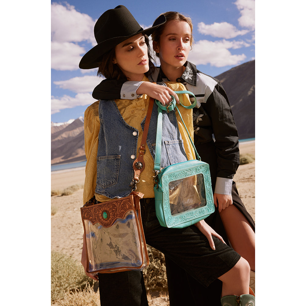 Sac transparent Open Vista turquoise