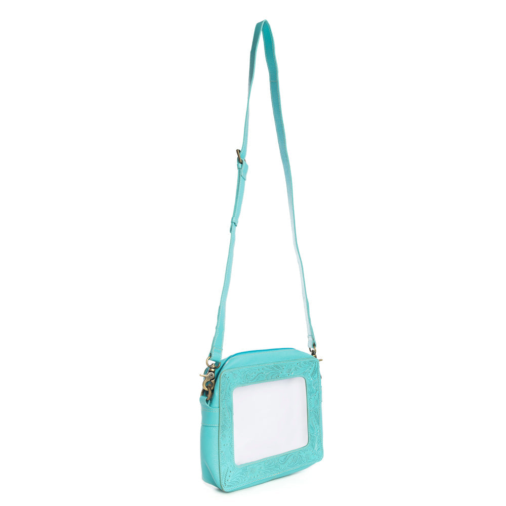 Sac transparent Open Vista turquoise