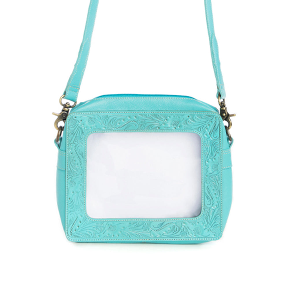 Sac transparent Open Vista turquoise