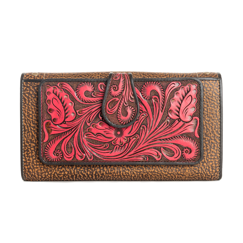 Portefeuille Danohue Peak couleur cramoisi en rouge