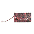 Portefeuille Desert Roses cramoisi en rose
