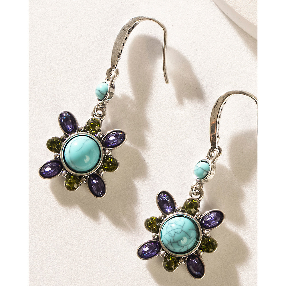 Boucles d'oreilles Calibri Trail bleues