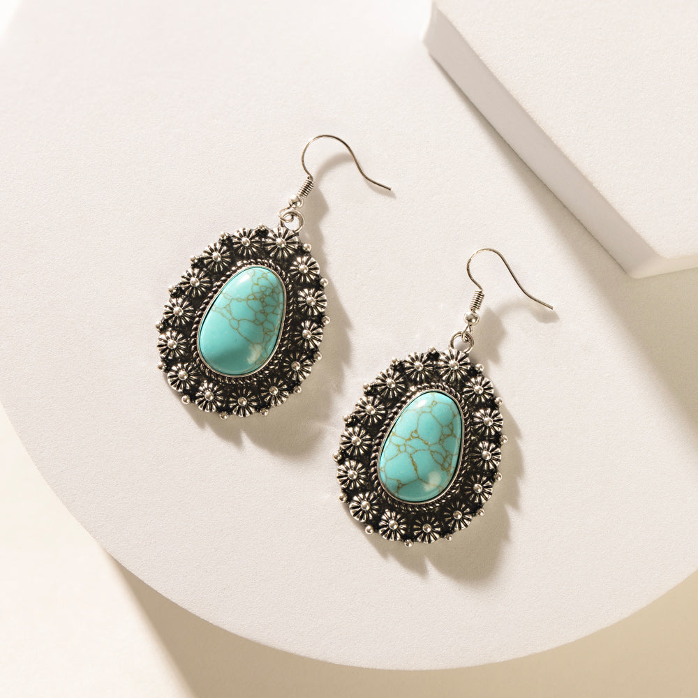 Boucles d'oreilles Lunare Light bleues