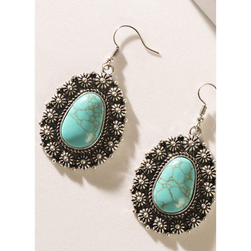 Boucles d'oreilles Lunare Light bleues