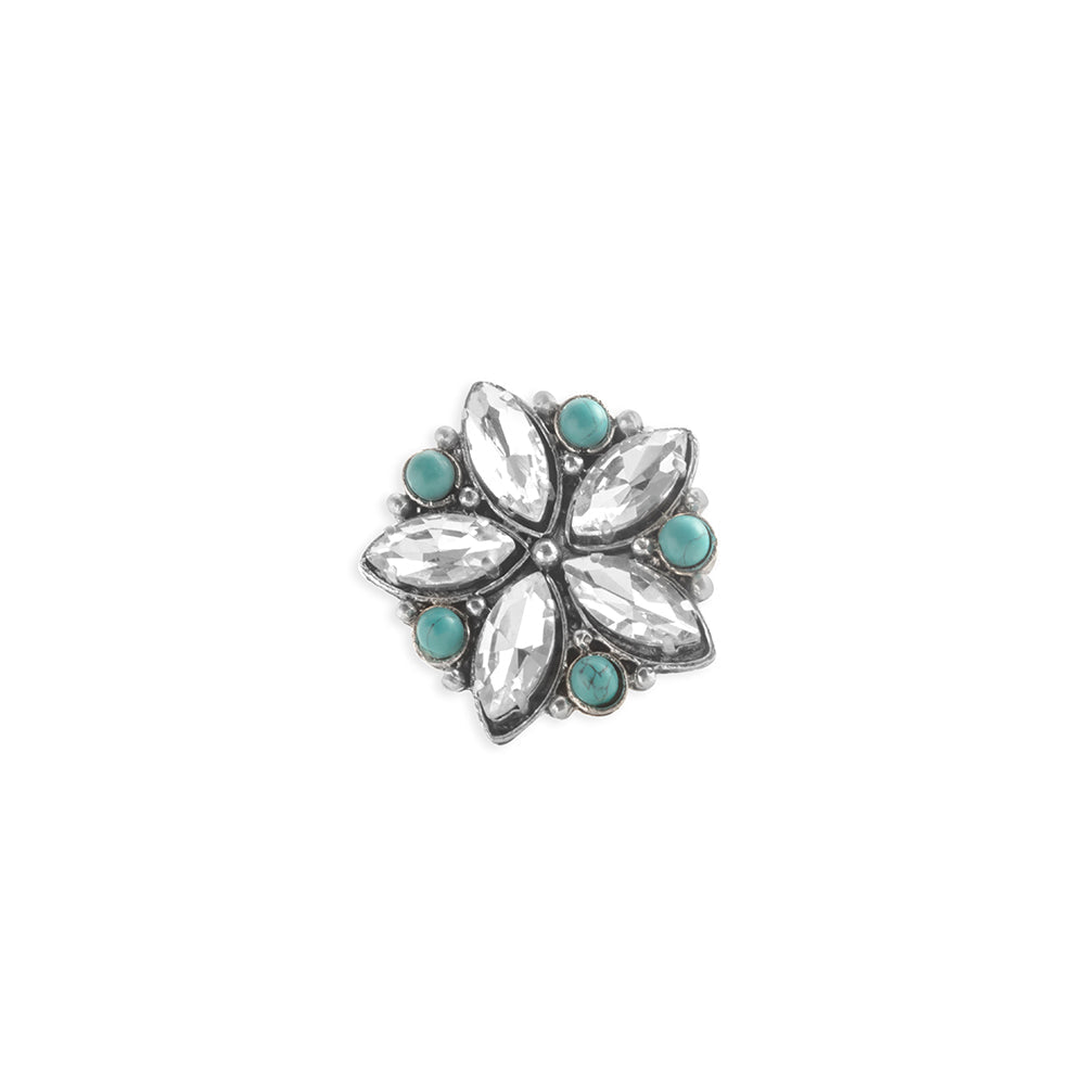 Bague Fleur Étincelante