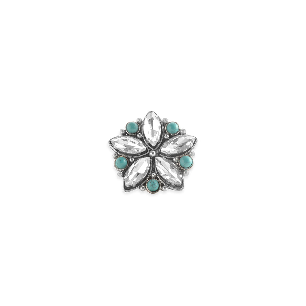 Bague Fleur Étincelante