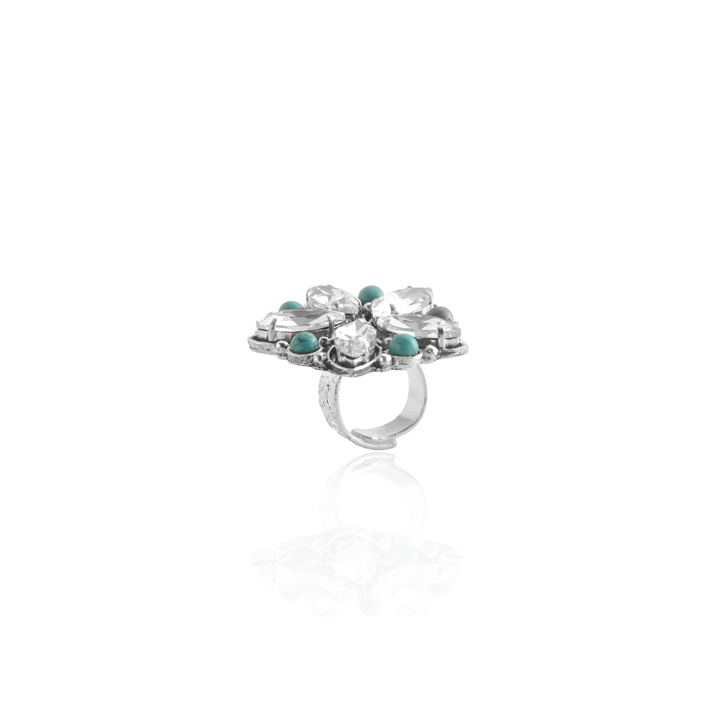 Bague Fleur Étincelante