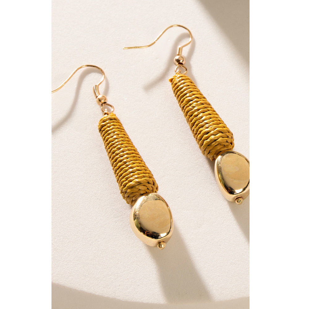 Boucles d'oreilles en or en forme de pépite brillante