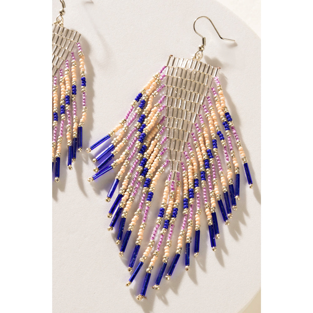 Boucles d'oreilles perlées Canyon Verdant