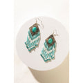 Boucles d'oreilles perlées « Lumière étoilée » bleu ciel