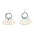 Boucles d'oreilles Cornbrush Dancers Blanches