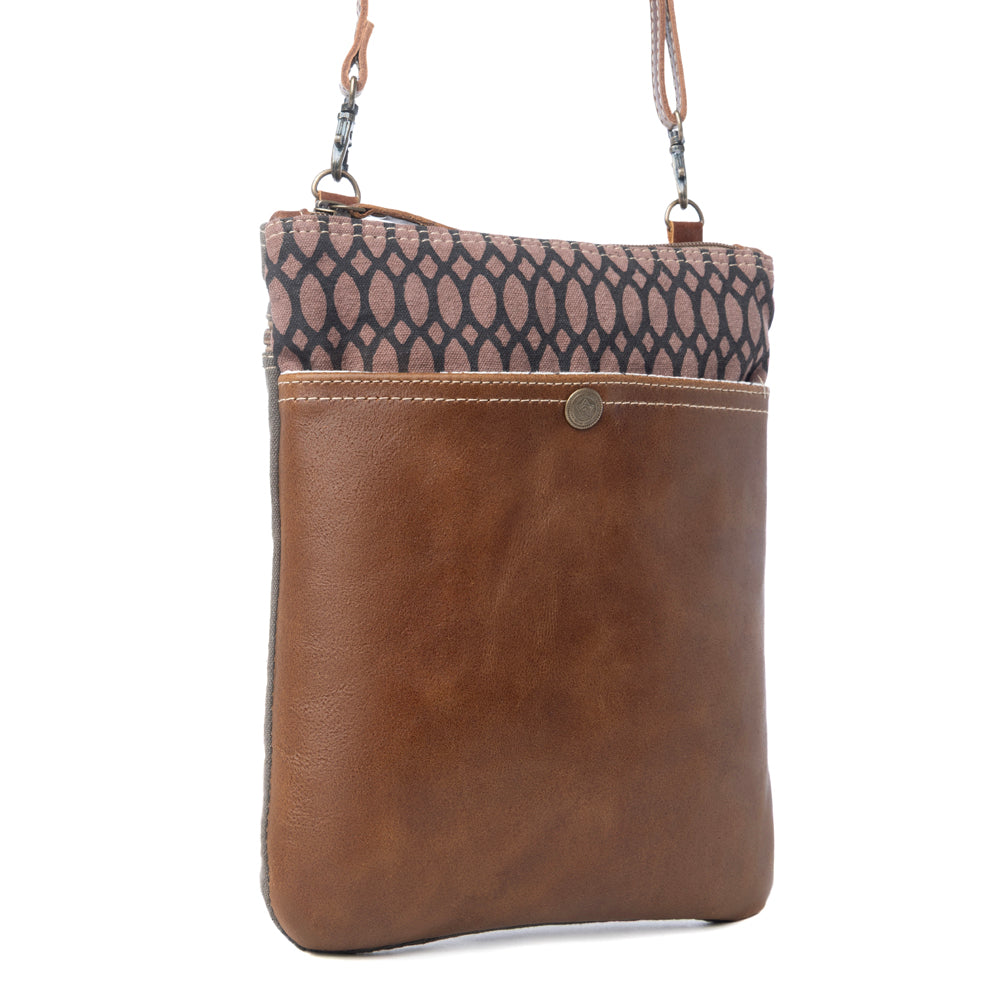 Sac bandoulière et pochette imprimé abeille