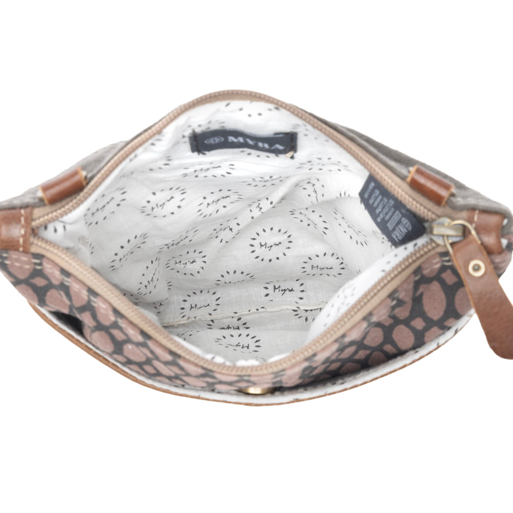 Sac bandoulière et pochette imprimé abeille