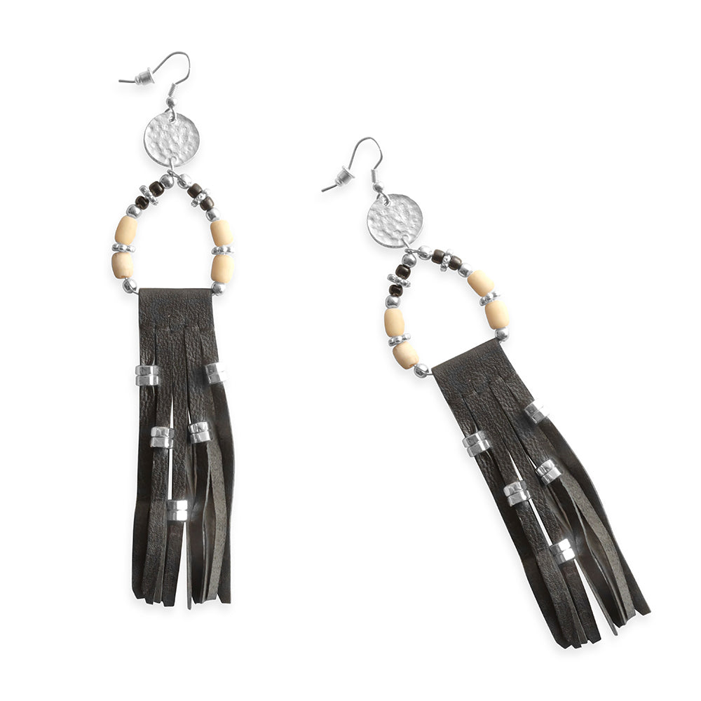 Boucles d'oreilles mystère de minuit, noires