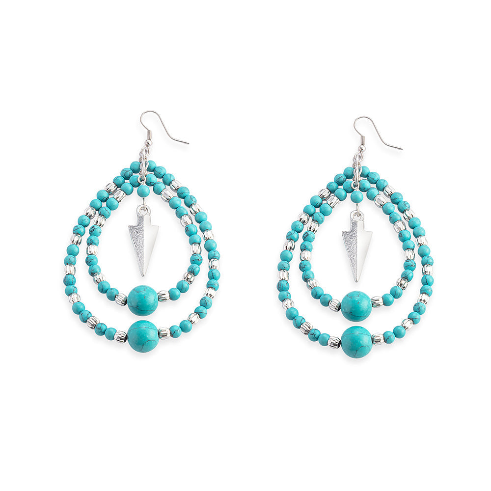 Boucles d'oreilles Heritage Arrow bleues