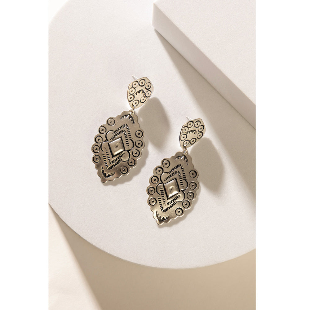 Boucles d'oreilles Anne Antiqua en argent