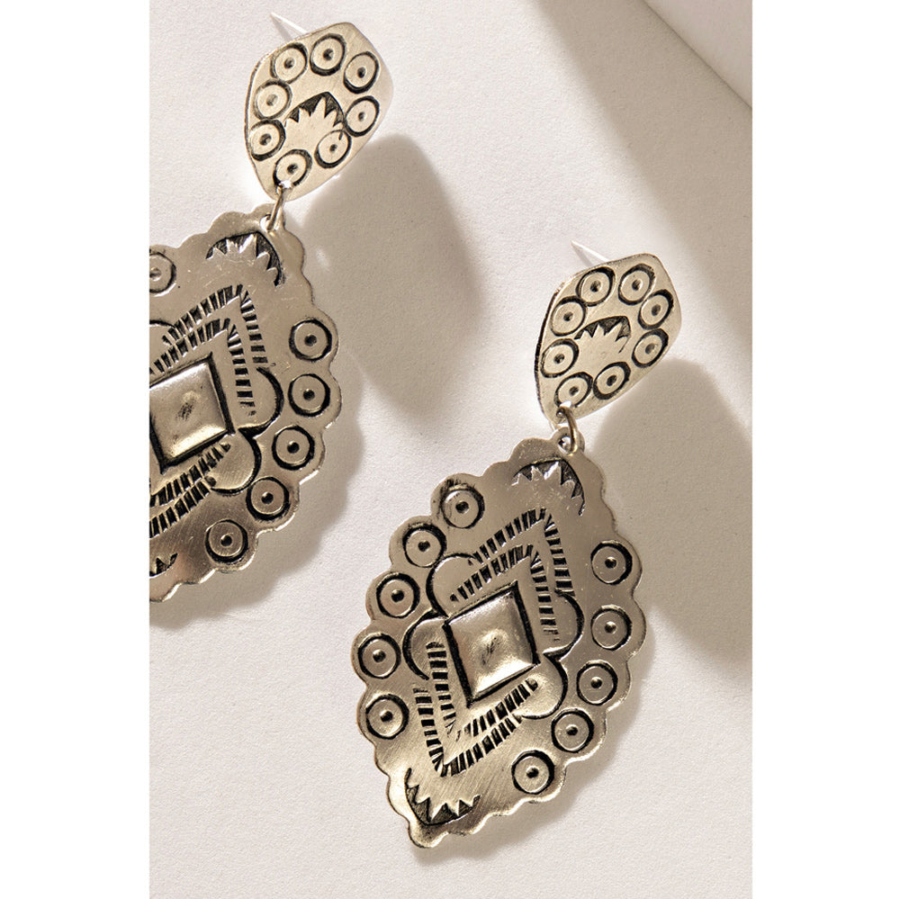 Boucles d'oreilles Anne Antiqua en argent