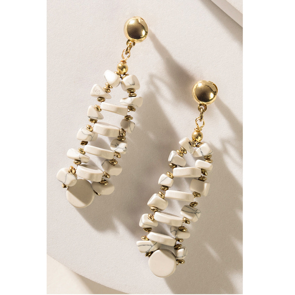 Boucles d'oreilles Seraphah dimensionnelles Blanches