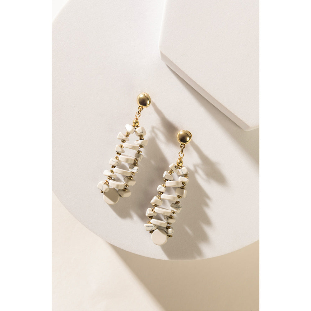 Boucles d'oreilles Seraphah dimensionnelles Blanches