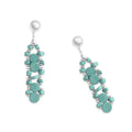 Boucles d'oreilles dimensionnelles Seraphah turquoise