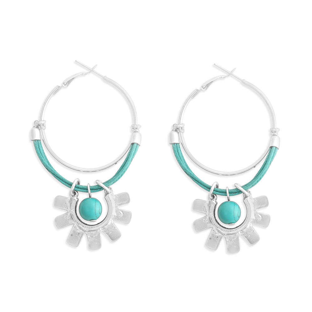 Boucles d'oreilles Sky Radiance bleues