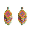 Boucles d'oreilles perlées Splendor Dance multicolores