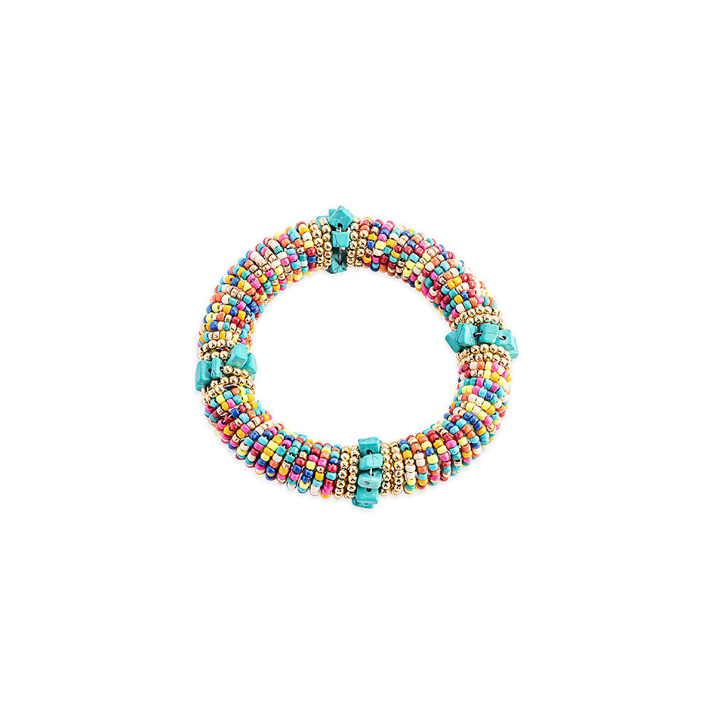 Bracelet de perles Great Valley rouge et bleu