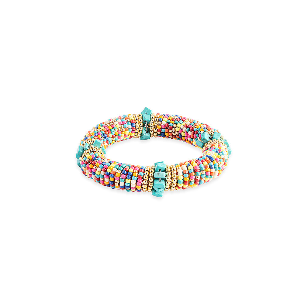 Bracelet de perles Great Valley rouge et bleu