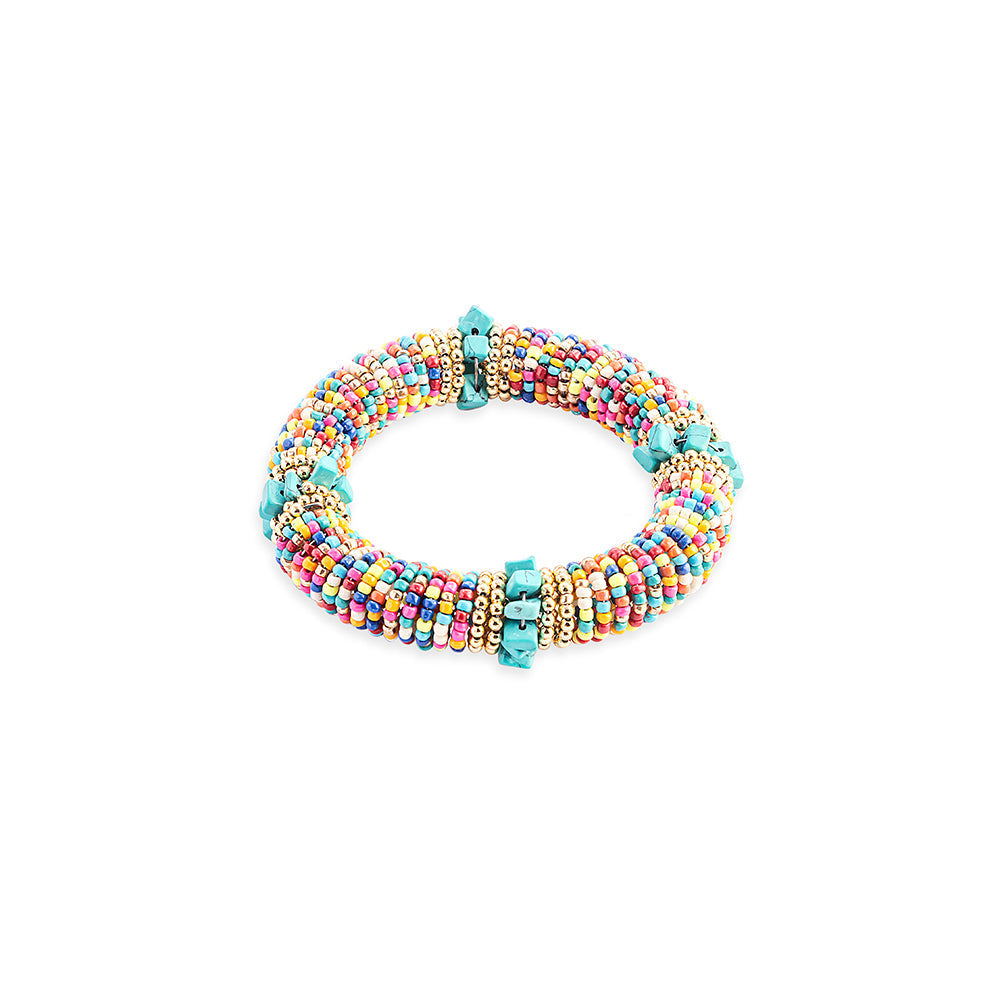 Bracelet de perles Great Valley rouge et bleu