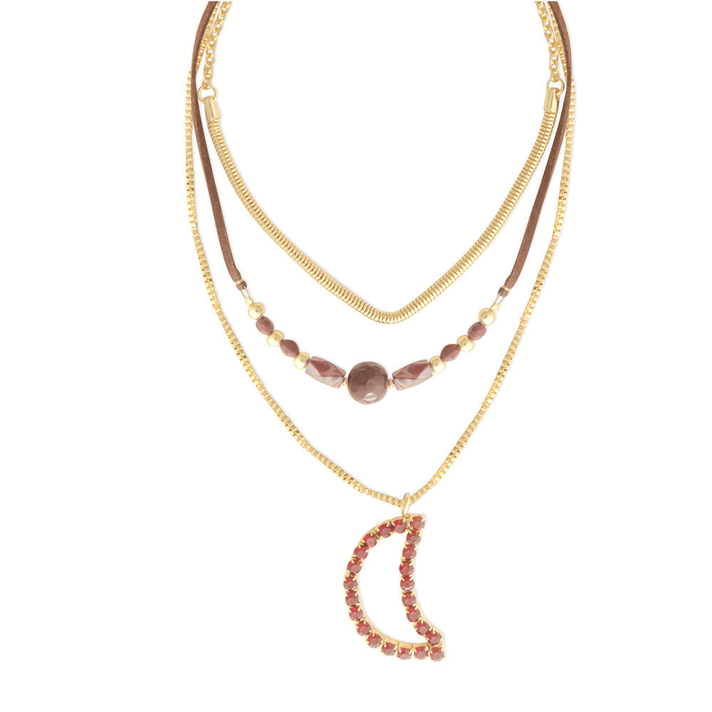 Collier lune décroissante