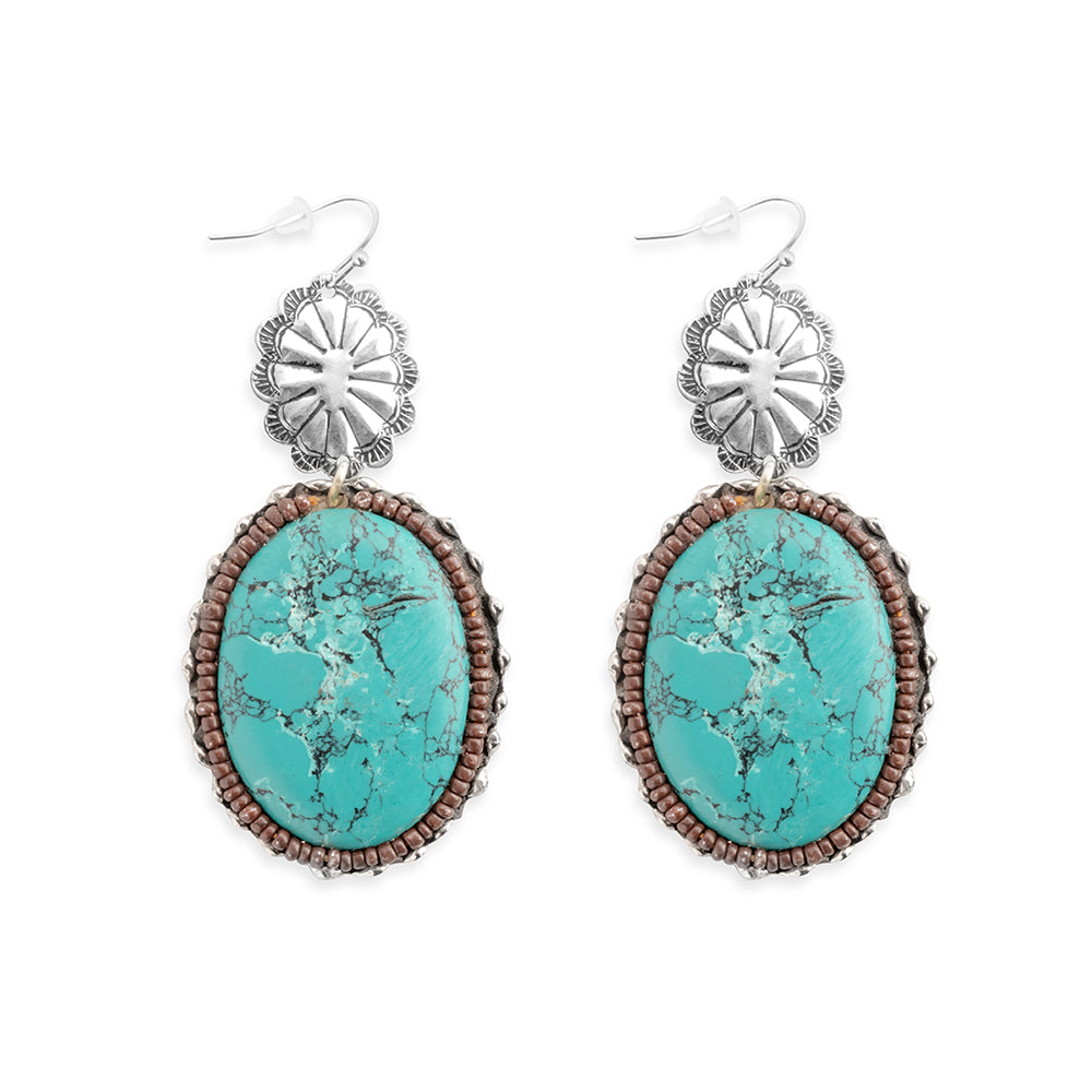 Boucles d'oreilles Conchos Midas Bleues