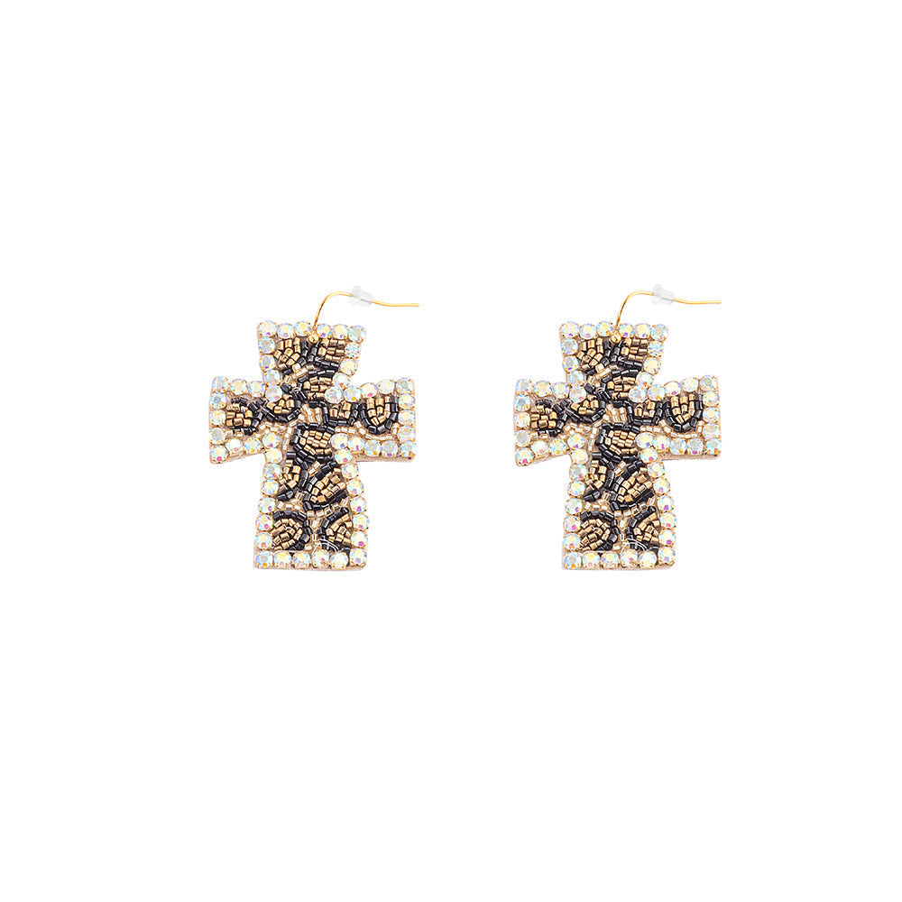 Faith, boucles d'oreilles perlées multicolores