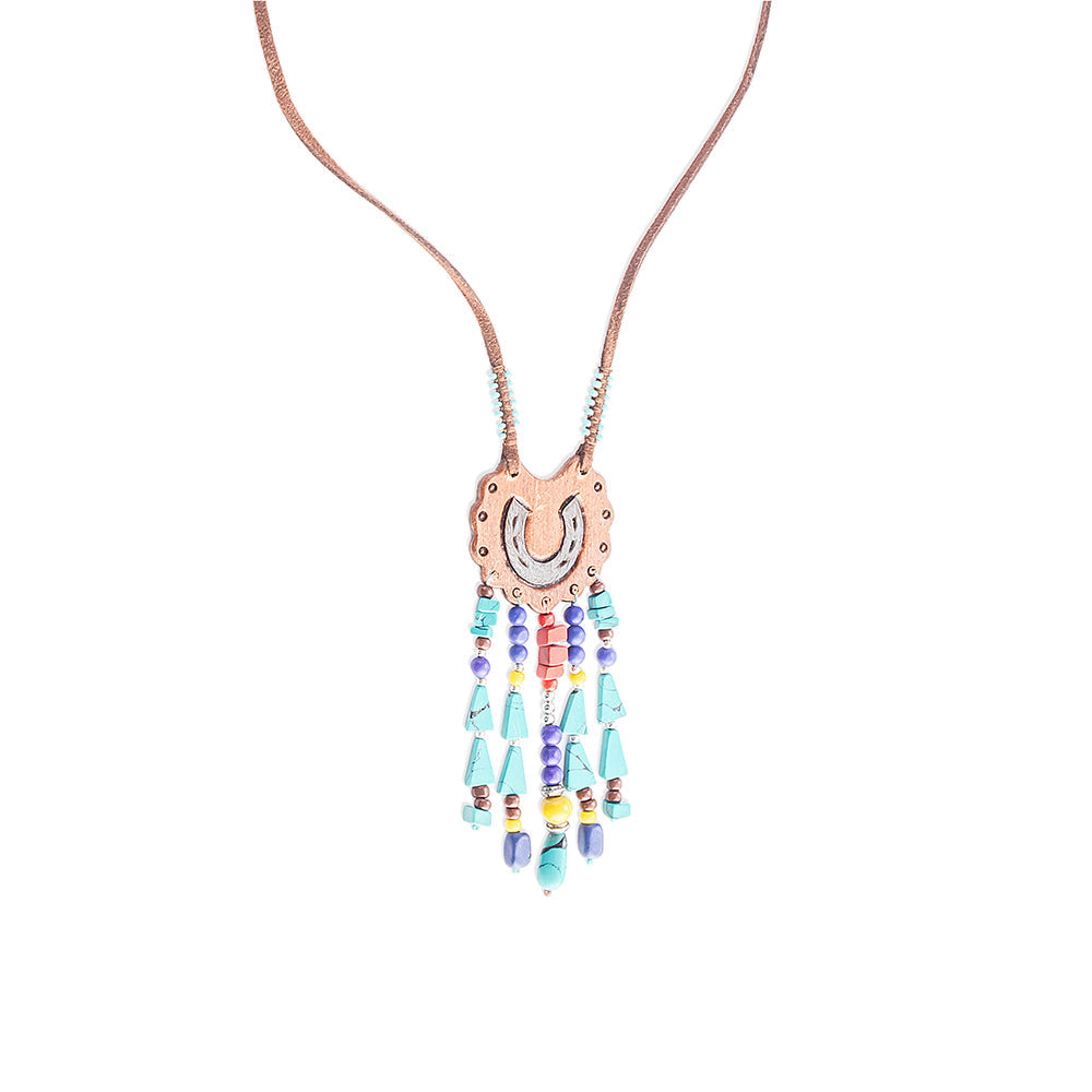 Collier fer à cheval porte-bonheur