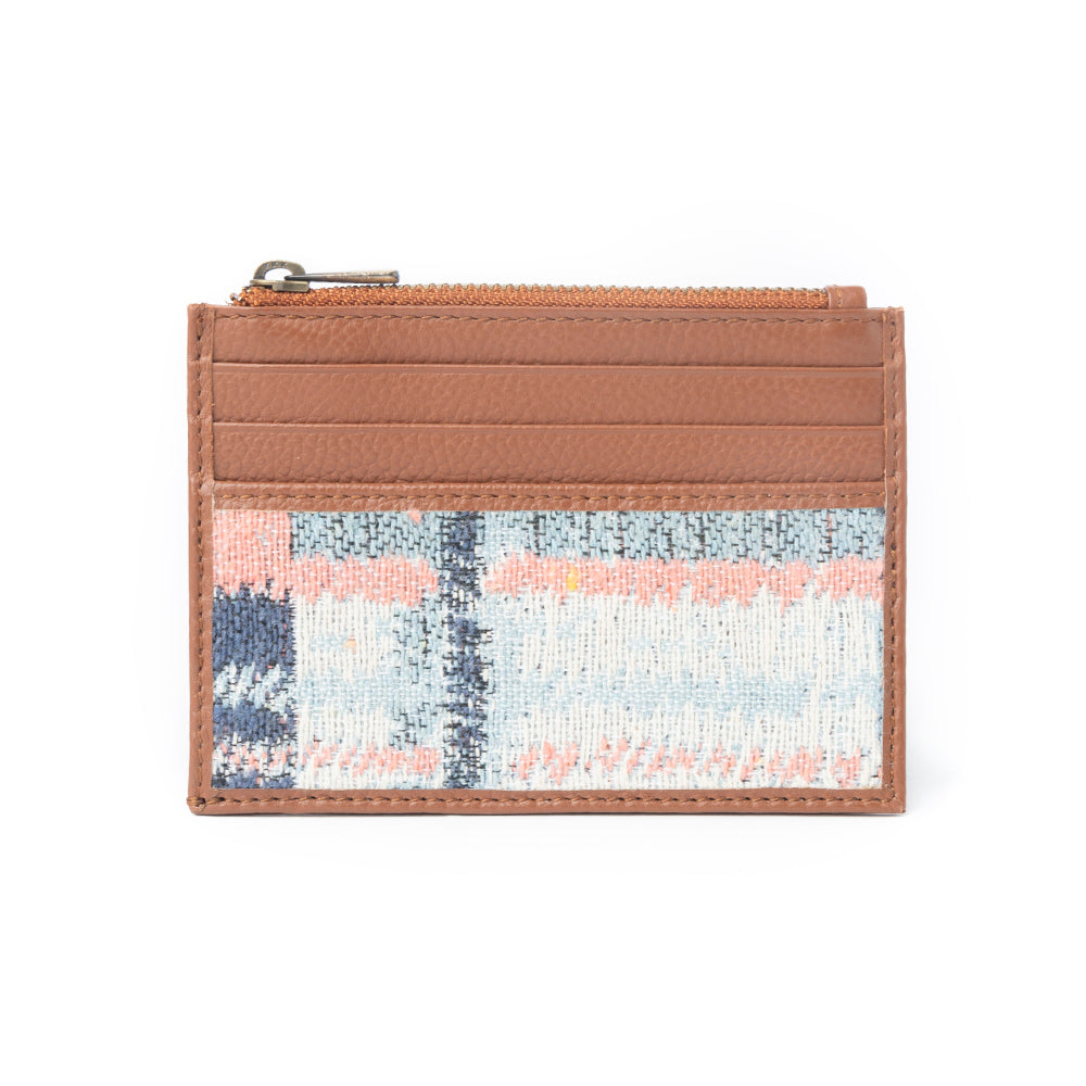Porte-cartes Pastel Desert Sunrise marron et blanc