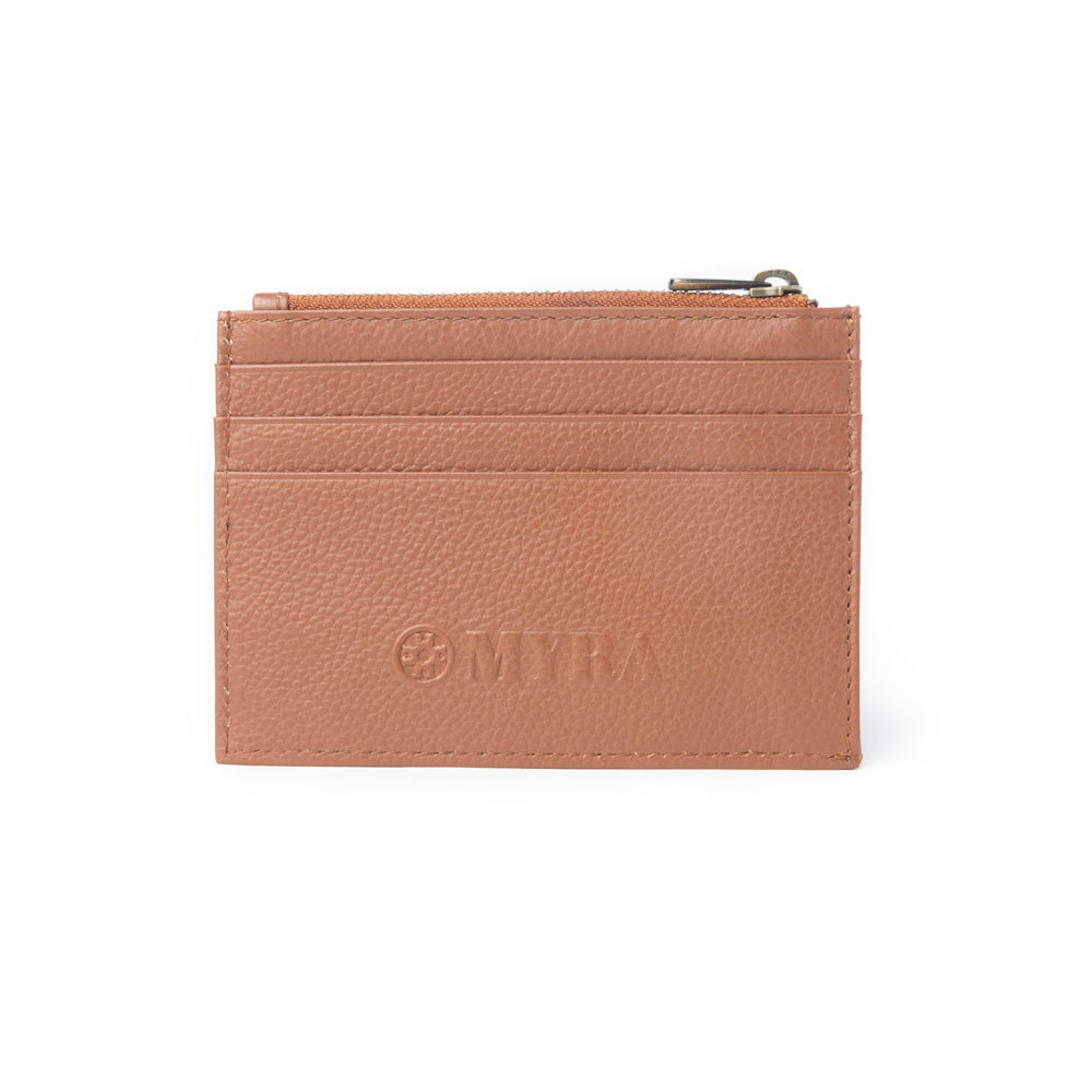 Porte-cartes Pastel Desert Sunrise marron et blanc