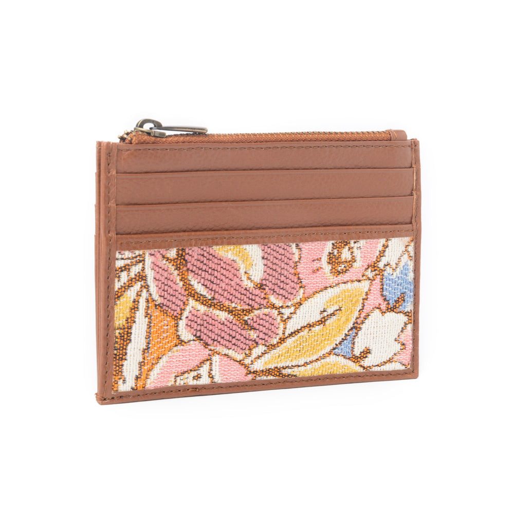 Porte-cartes Désert Pastel Crépuscule en Rose et Marron