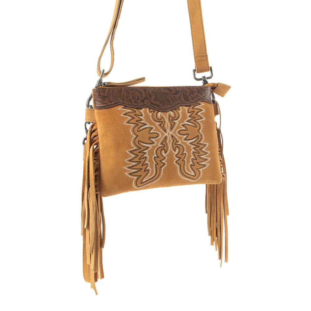 Sac bandoulière Desert Wing en marron